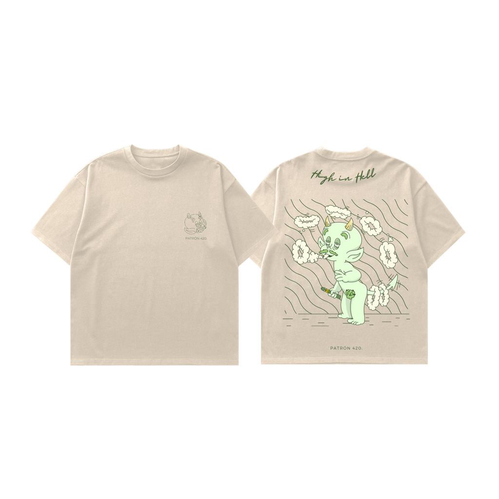 Camiseta High In Hell Beige
