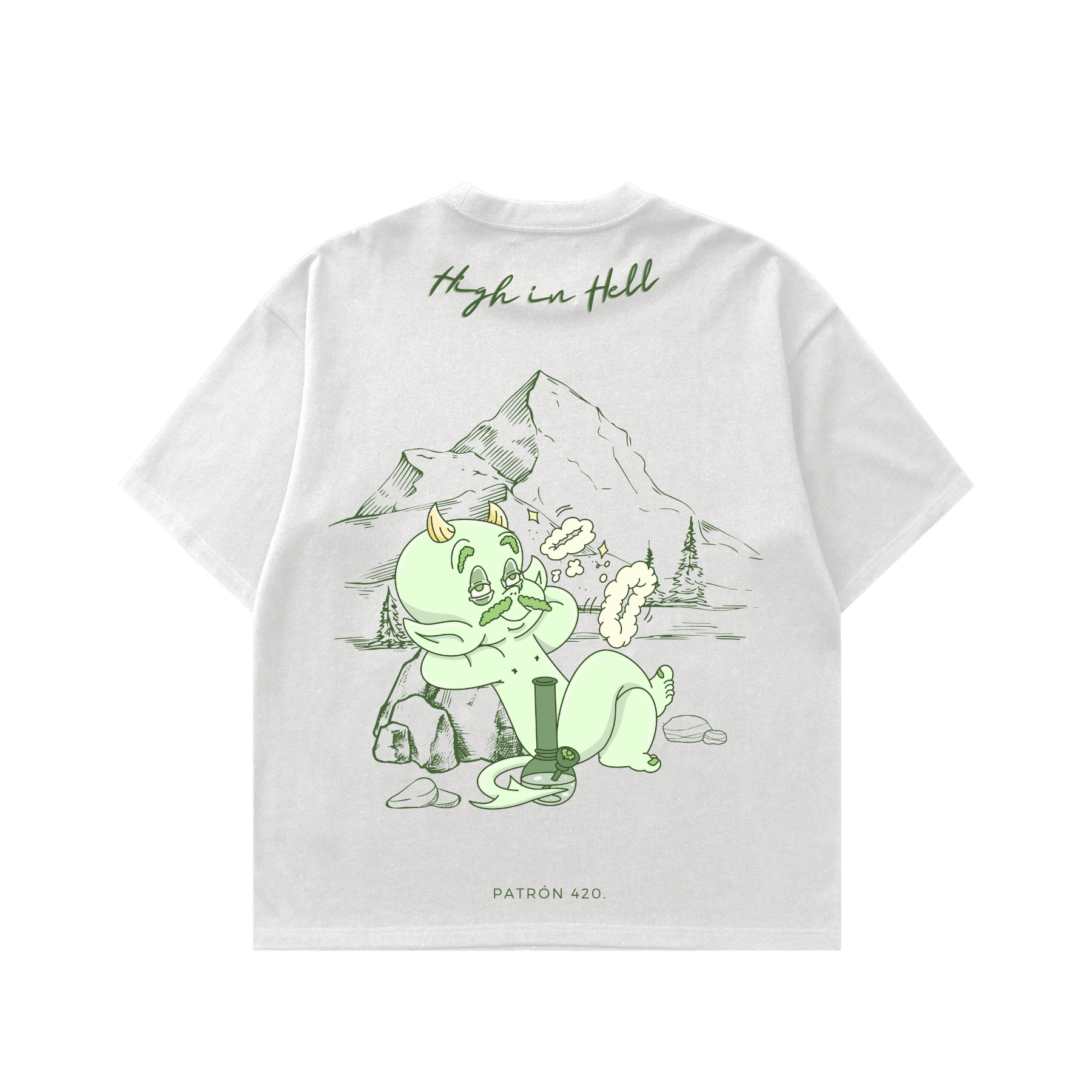 Camiseta High In Hell Blanca