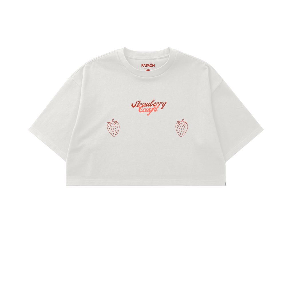Crop top strawberry blanco