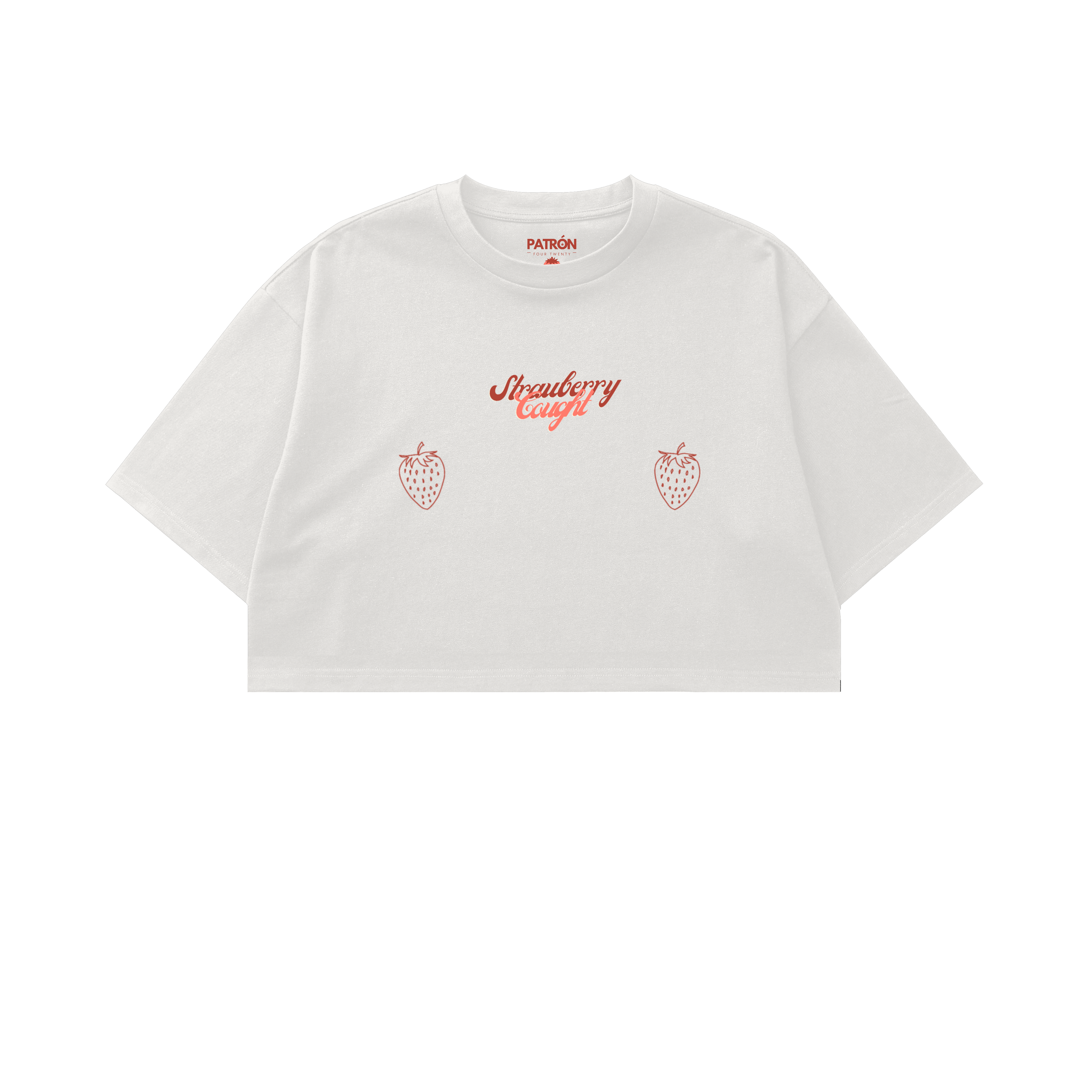 Crop top strawberry blanco