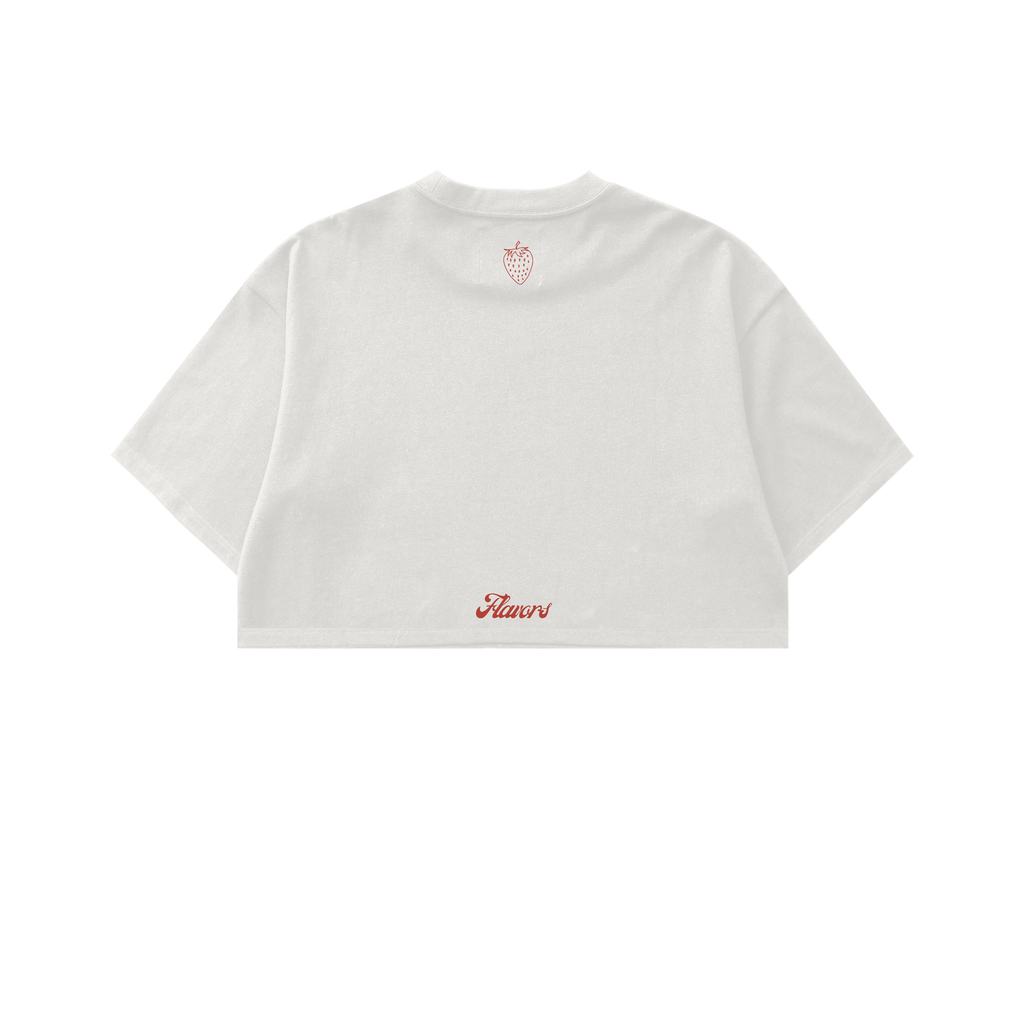 Crop top strawberry blanco
