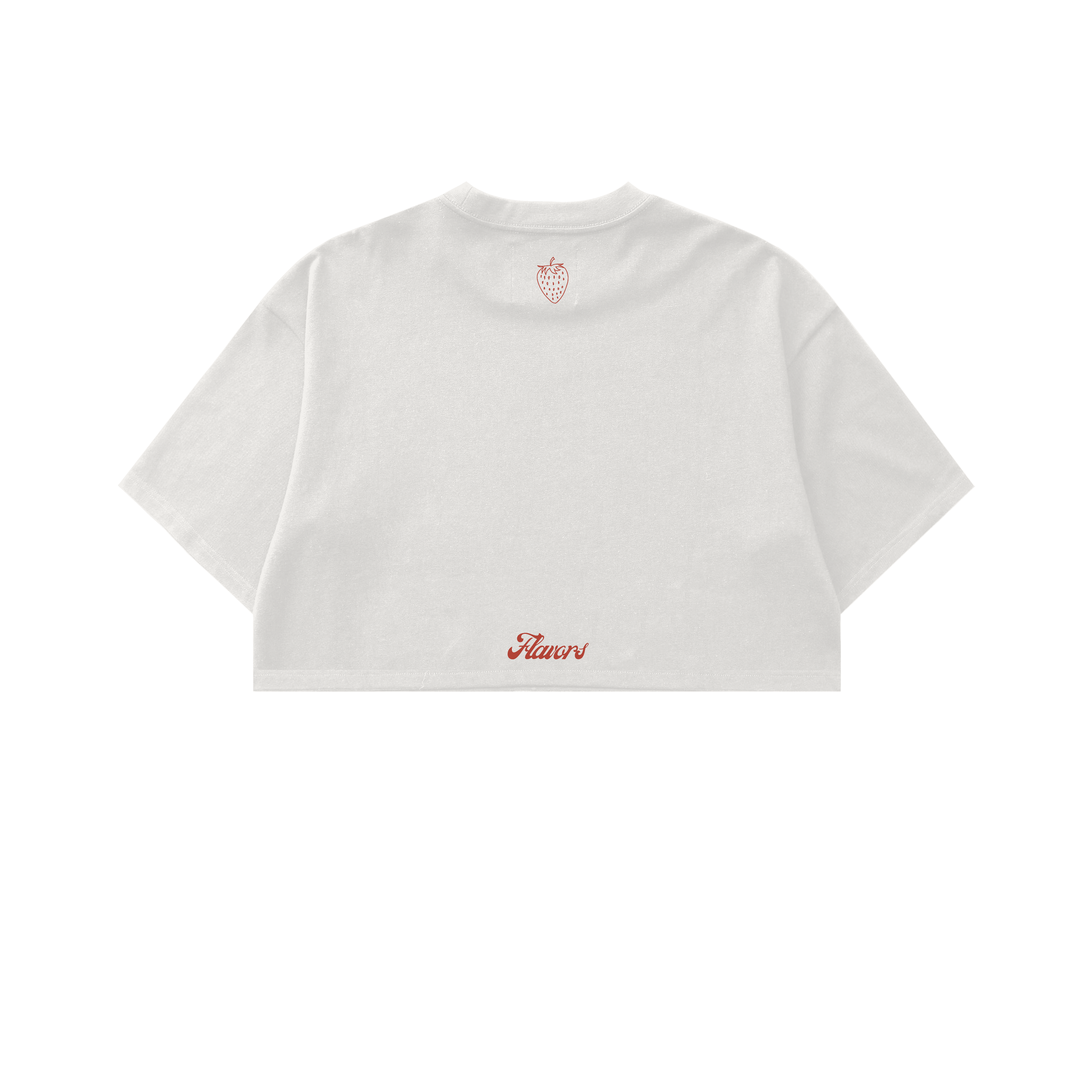 Crop top strawberry blanco