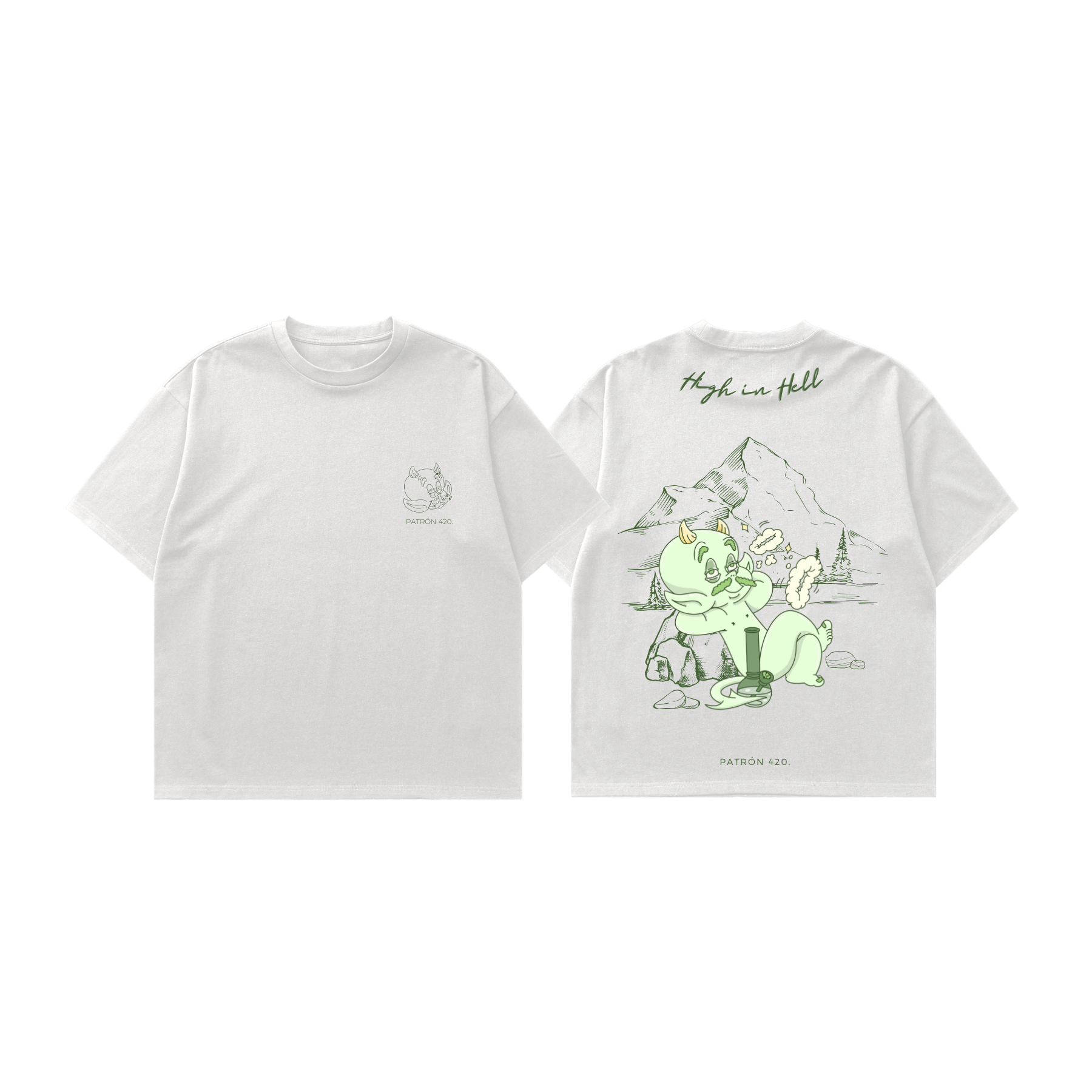 Camiseta High In Hell Blanca